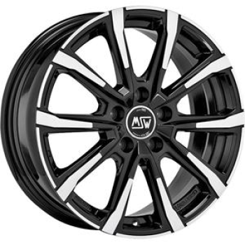 MSW 79 Gloss Black Full Polished 7x17 5x114.3 ET48 CB67,1 60° 650 kg